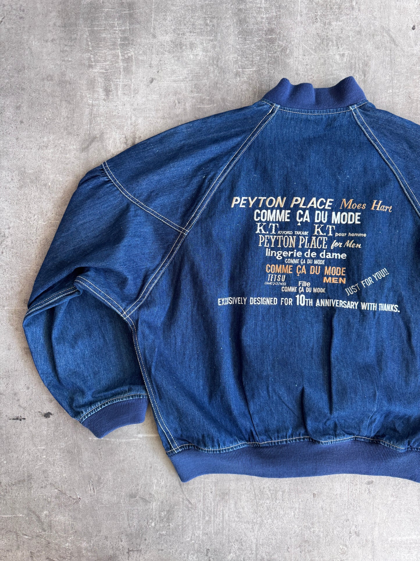 1995 PPFM 10th Anniversary Japanese Denim Bomber | Medium, Multicoloured