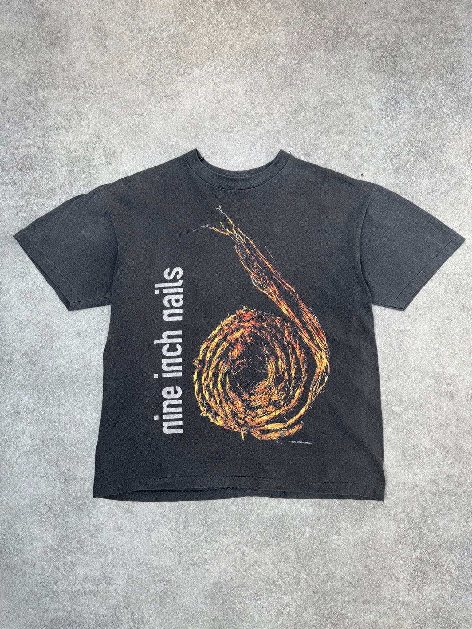 1994 Nine Inch Nails Further Down The Spiral Graphic Single Stitch Tee
