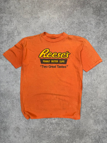 Reeces Peanut Butter Cups Two Great Tastes Graphic Single Stitch Tee