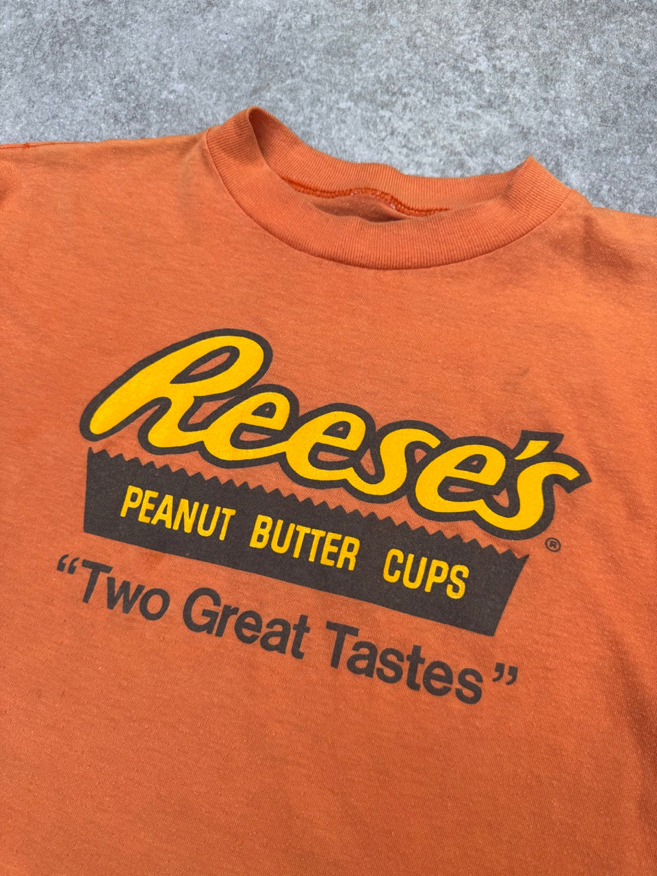 Reeces Peanut Butter Cups Two Great Tastes Graphic Single Stitch Tee