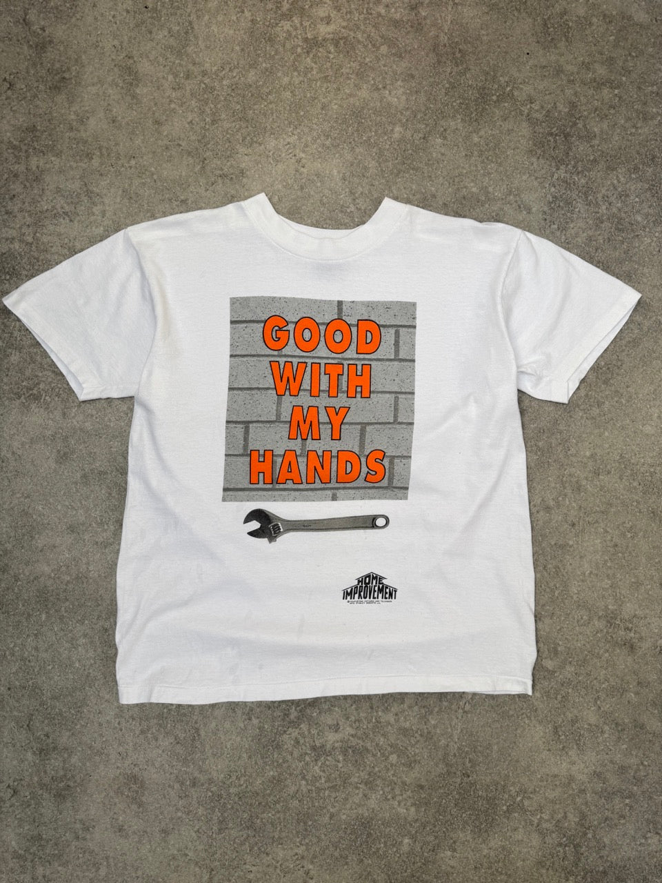 Good With My Hands Home Improvement Graphic Single Stitch Tee