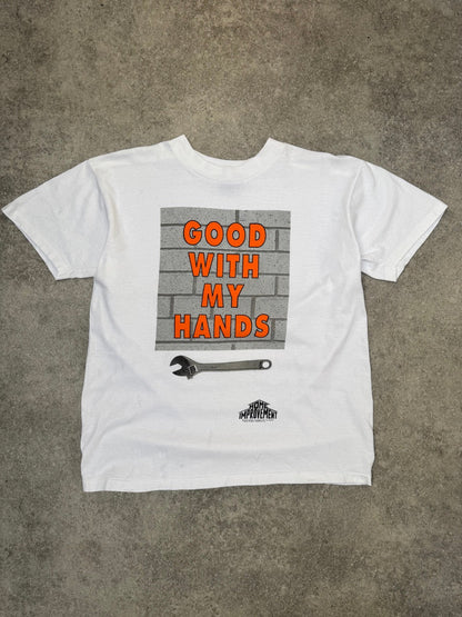 Good With My Hands Home Improvement Graphic Single Stitch Tee