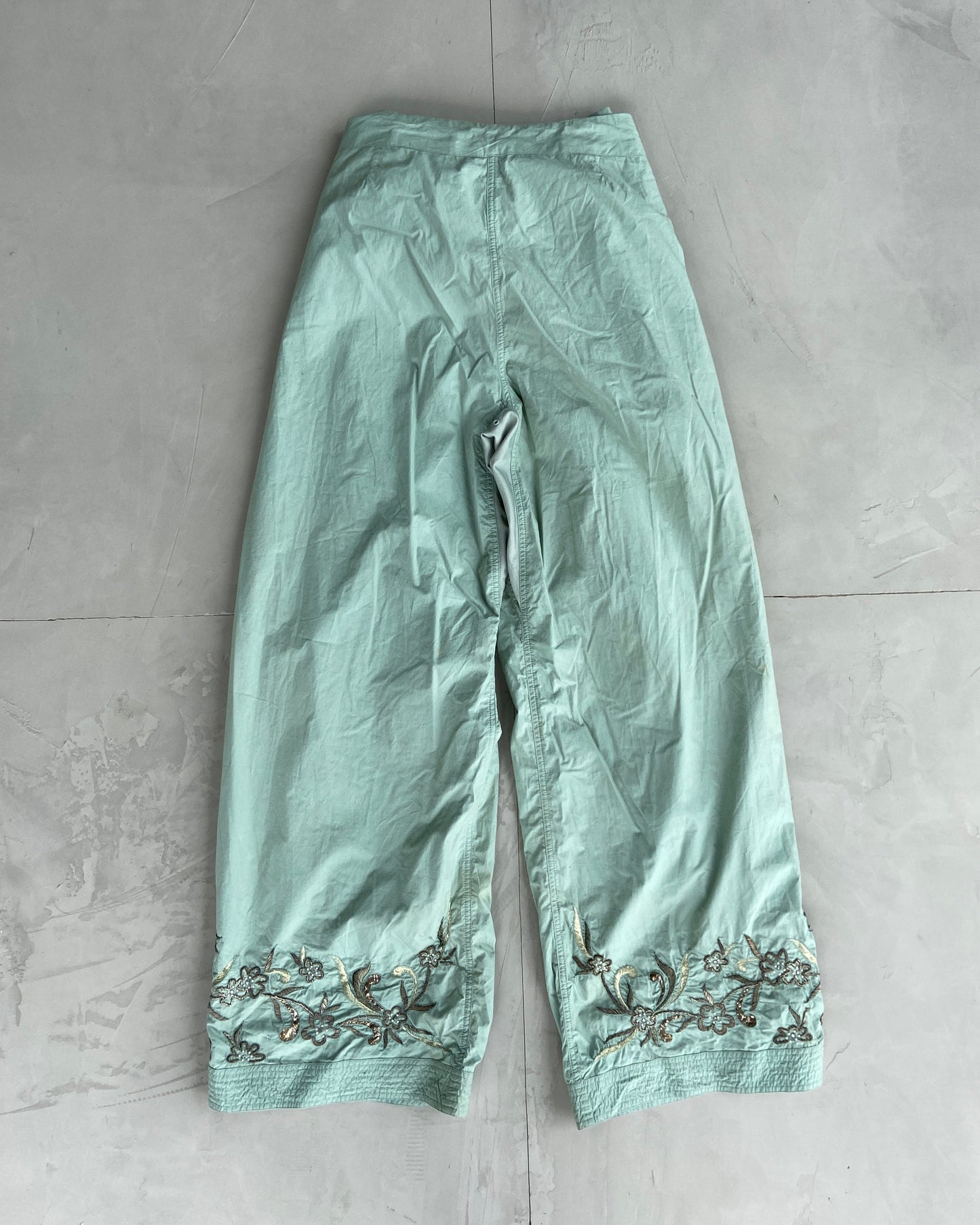 MAHARISHI 90'S WRAP WIDE LEG SUNPANTS | Medium, Green