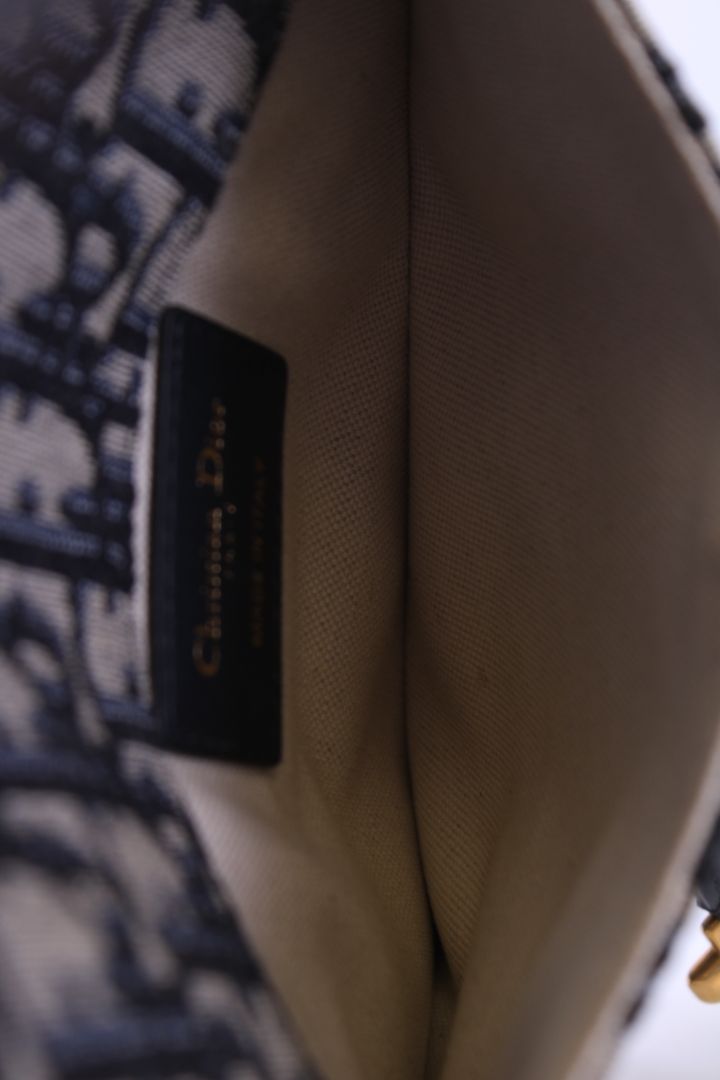 Dior Monogram Saddle Waist Bag Beige/ Navy | O/S, Beige