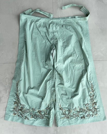 MAHARISHI 90'S WRAP WIDE LEG SUNPANTS | Medium, Green