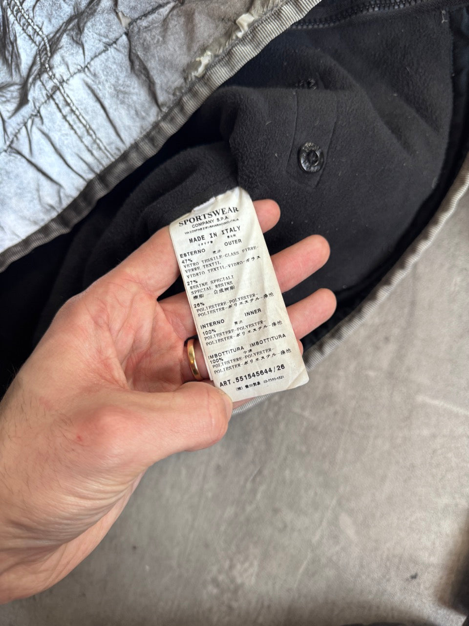 Stone Island A/W 2011 Liquid Reflective Jacket (Sold As Seen)