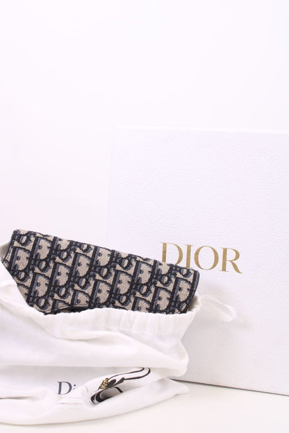 Dior Monogram Saddle Waist Bag Beige/ Navy | O/S, Beige