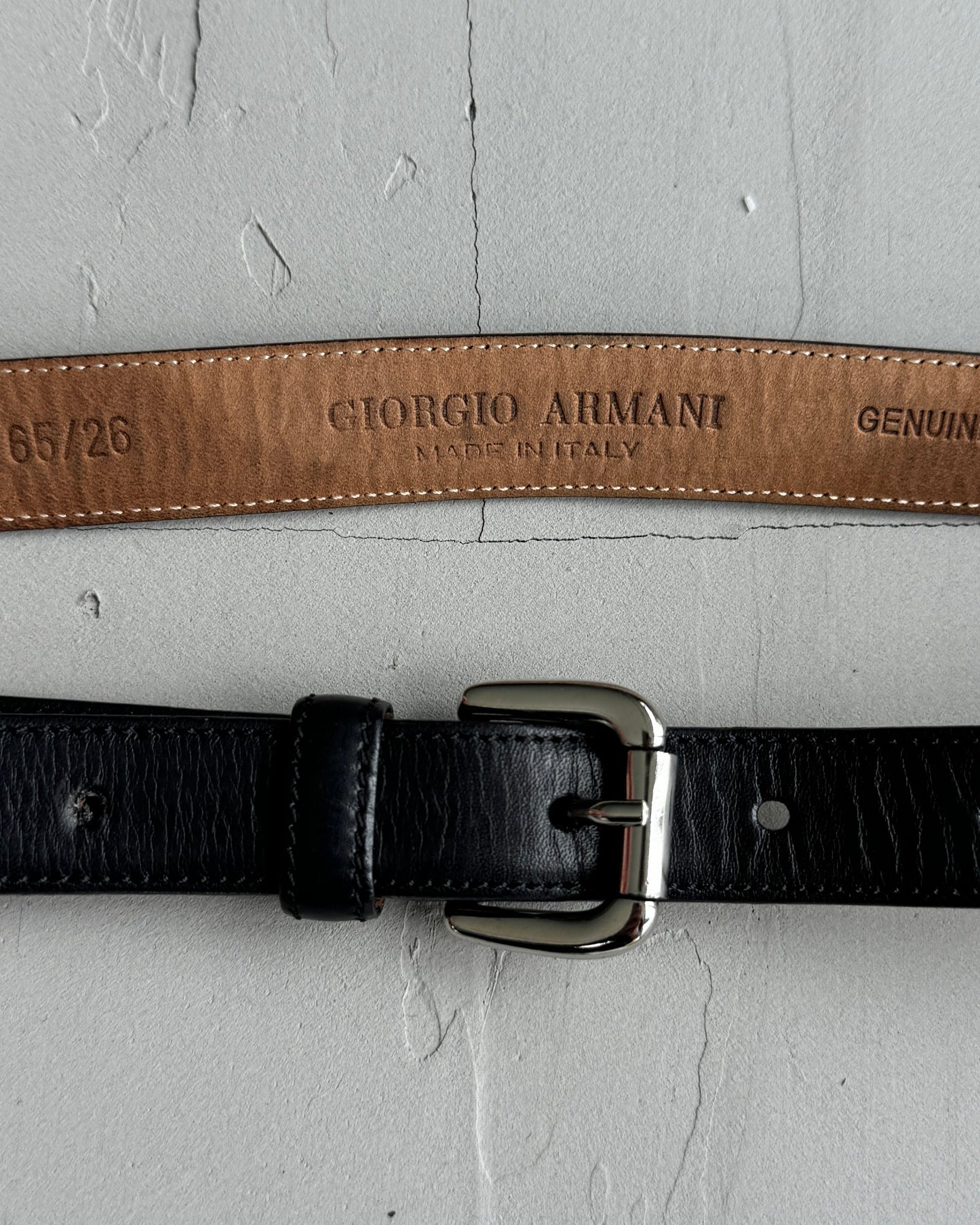 Giorgio Armani Small Leather Belt - XS
