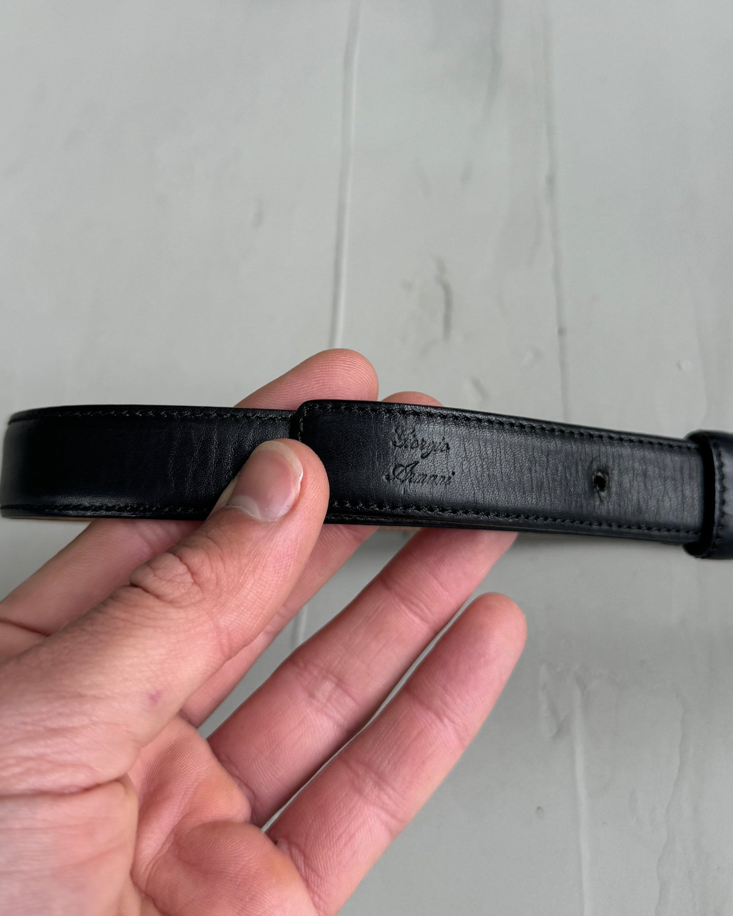 Giorgio Armani Small Leather Belt - XS