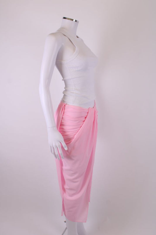 Jacquemus Draped Skirt Pink 8 | O/S, Pink
