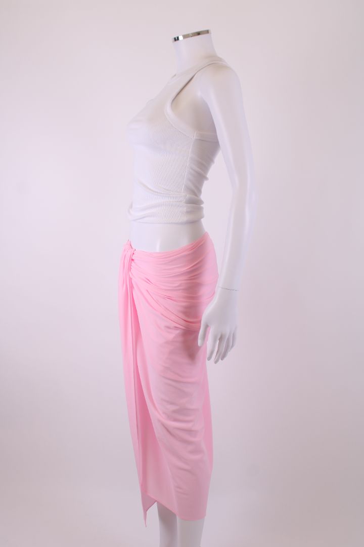 Jacquemus Draped Skirt Pink 8 | O/S, Pink
