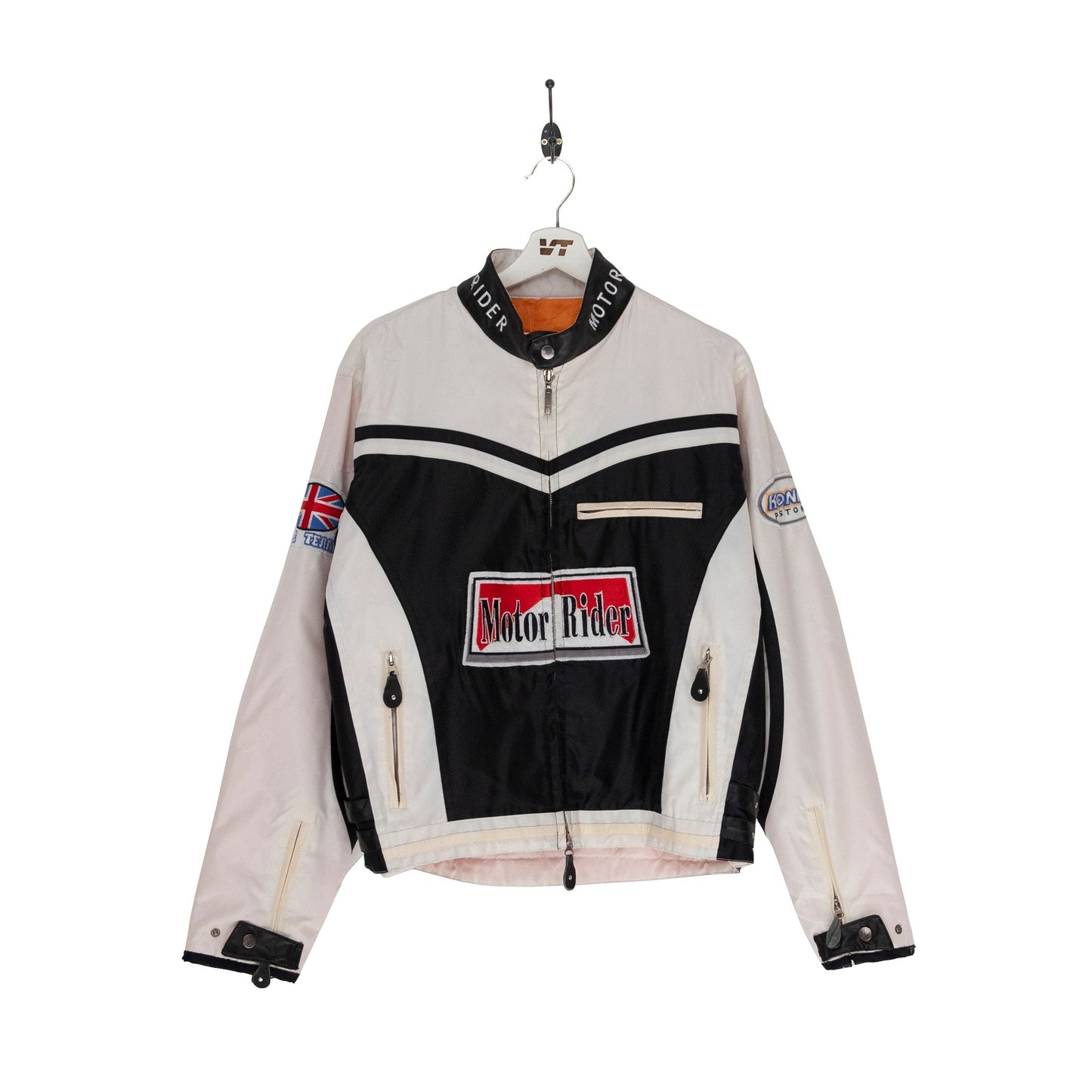 Y2K Motor Rider Patched Racing Jacket