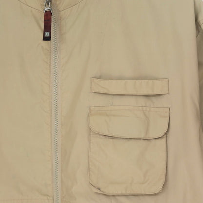 Armani Jeans Beige Waist Toggle Technical Jacket