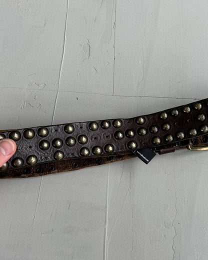 DIESEL STUDDED LEATHER BELT