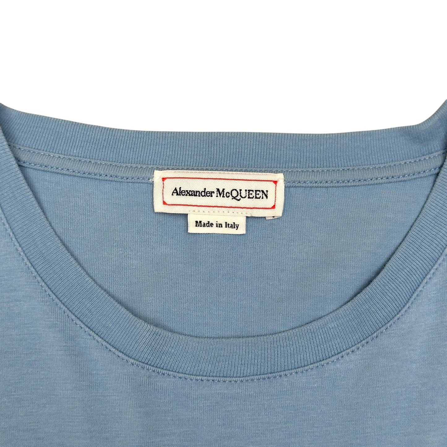 ALEXANDER MCQUEEN GRAFFITI LOGO T-SHIRT BLUE XL | XL, Blue