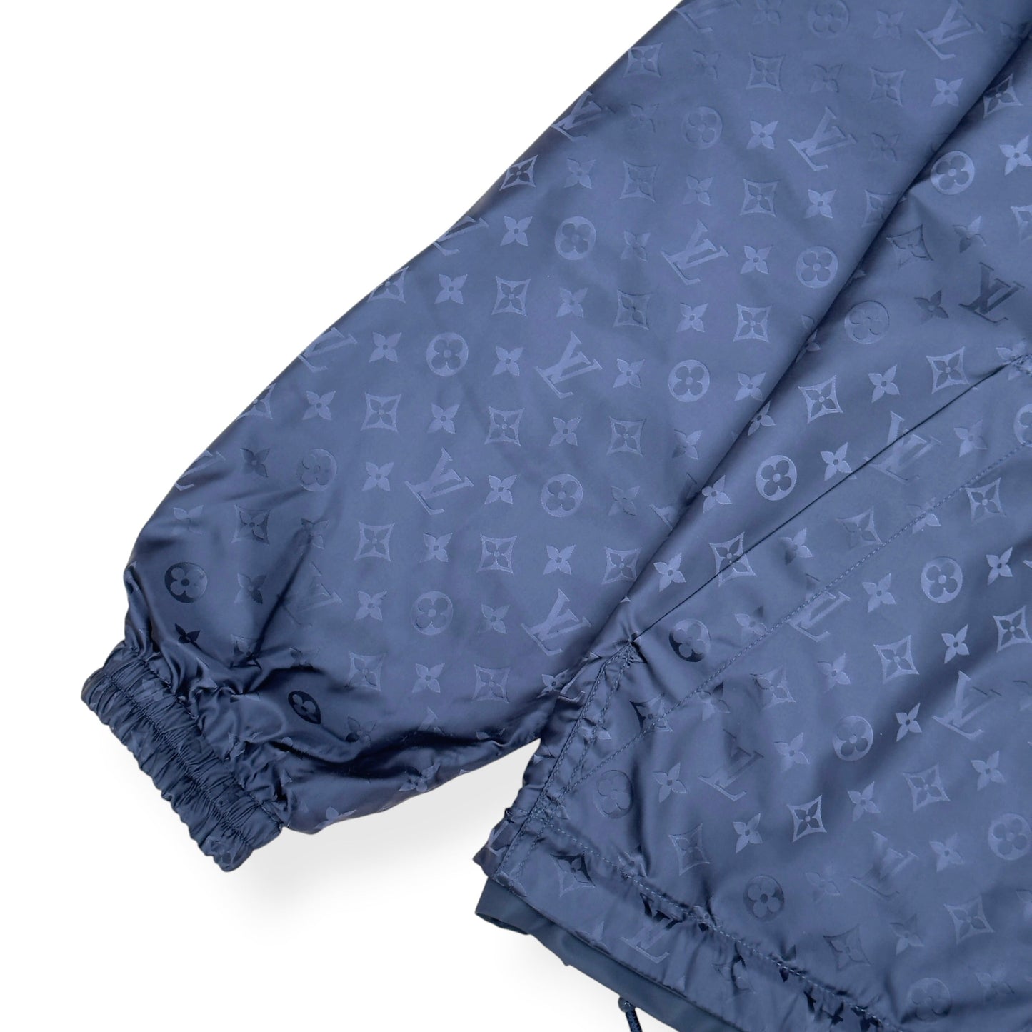 LOUIS VUITTON MONOGRAM REVERSIBLE WINDBREAKER JACKET BLACK / GREY 52 / L | Large, Black