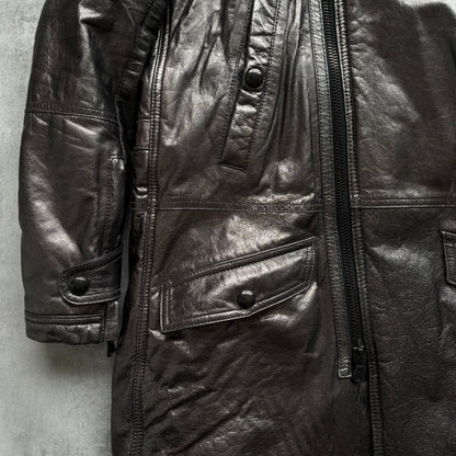 DIESEL BLACK GOLD FW14 LEATHER COAT | O/S, Multicoloured