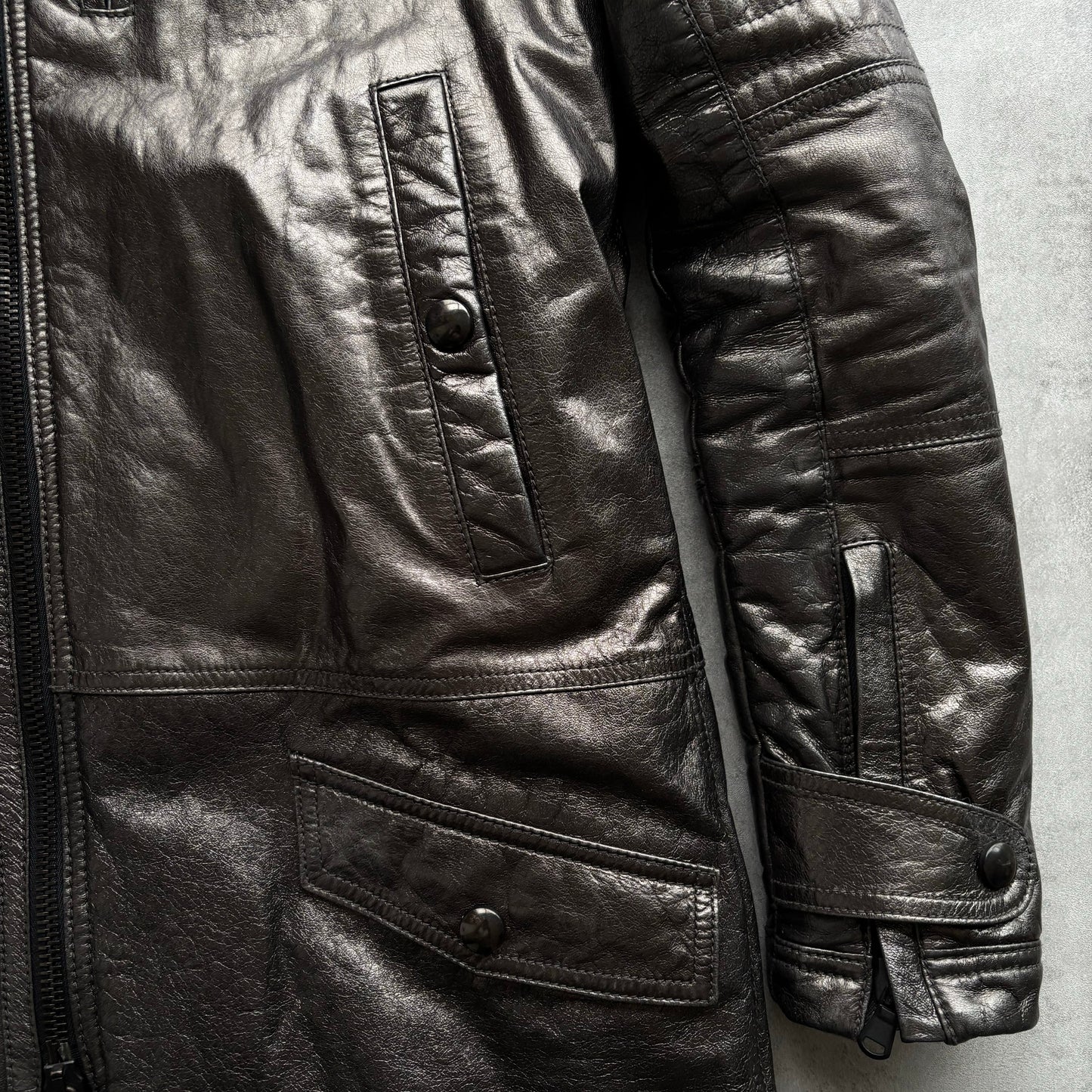 DIESEL BLACK GOLD FW14 LEATHER COAT | O/S, Multicoloured