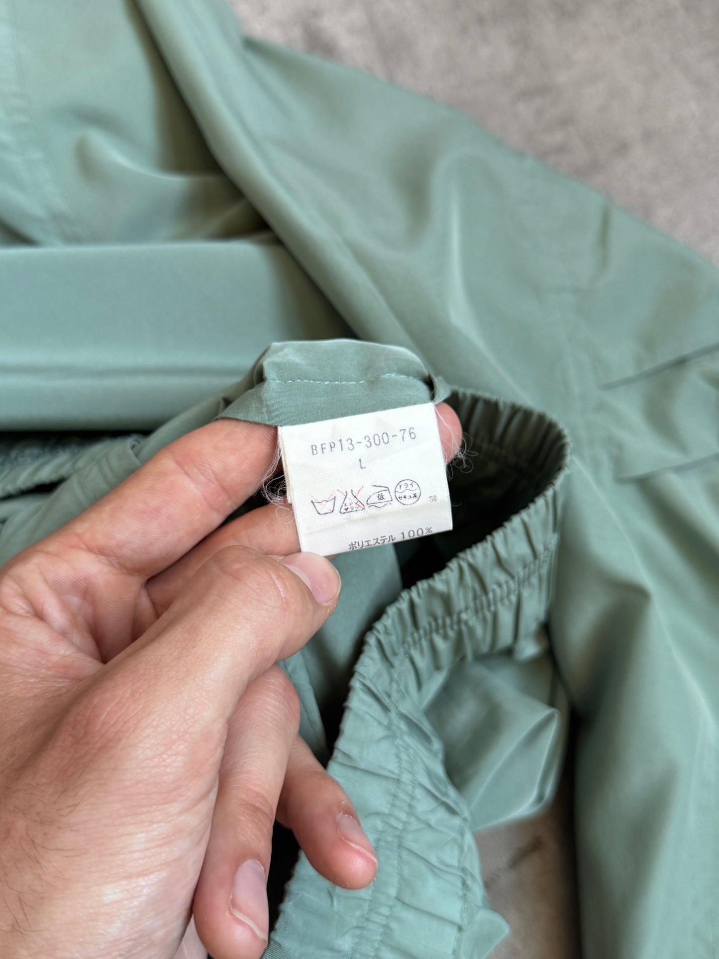 1990's Burberry Sage Green Summer Work Blouson | Large, Multicoloured