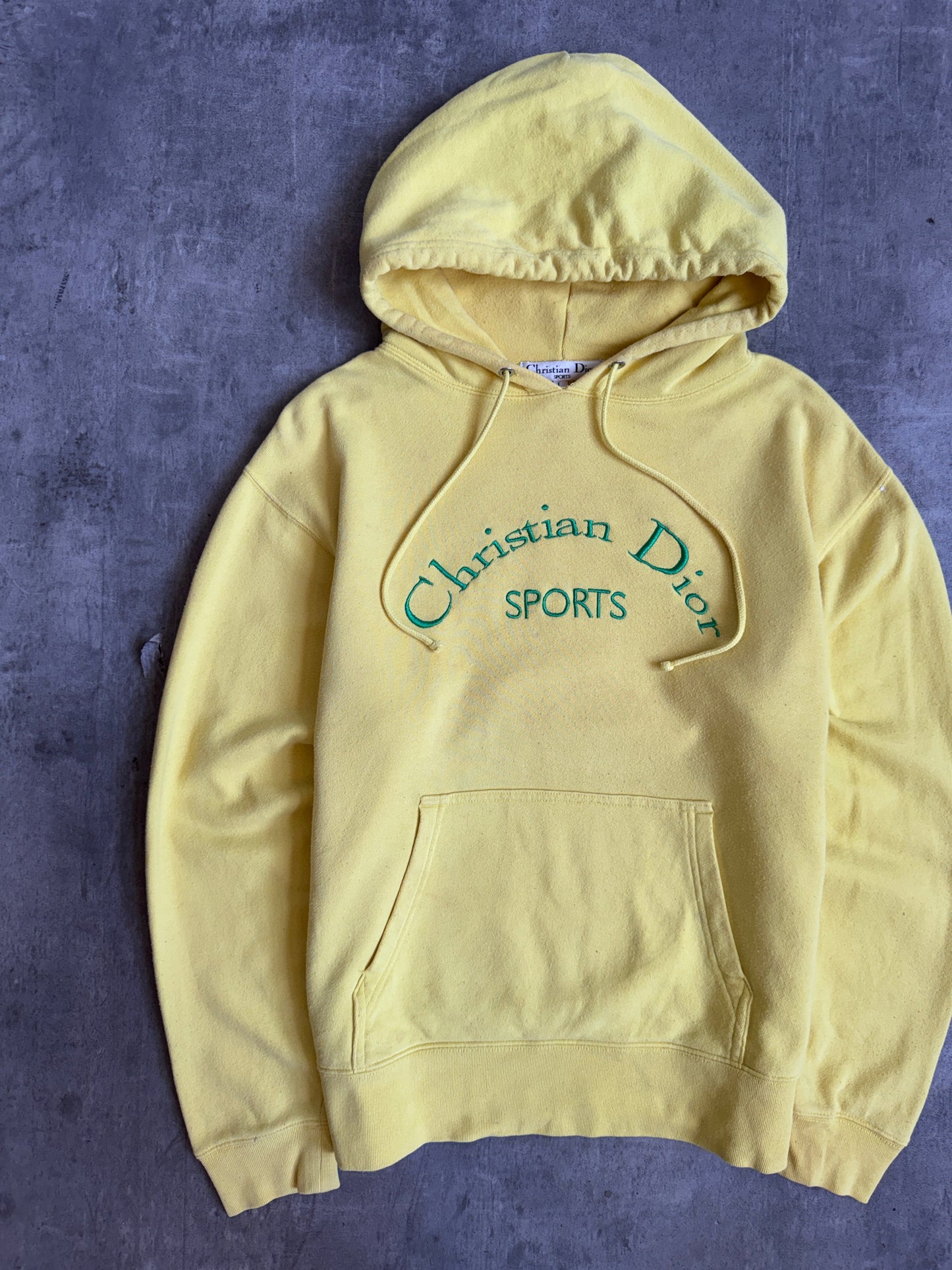 Christian Dior Sports Embroidered Drawcord Hooded Sweatshirt | Small, Multicoloured