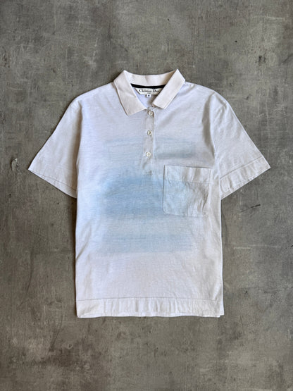 1990's Christian Dior Sports Stripe Detail Graphic Polo | Small, Multicoloured