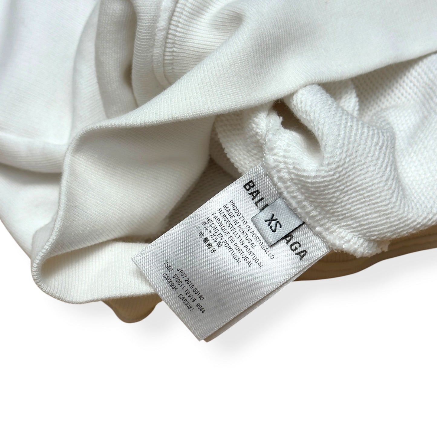 BALENCIAGA OVERSIZED BB LOGO HOODIE WHITE XS | XS, White