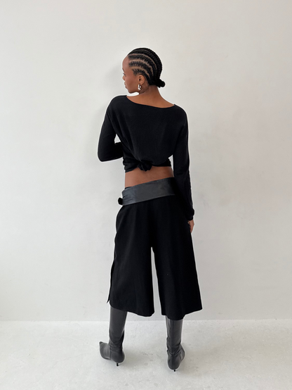 Long Tailored Shorts | Default Title, Black