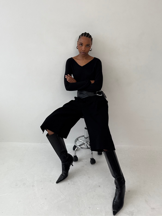 Long Tailored Shorts | Default Title, Black