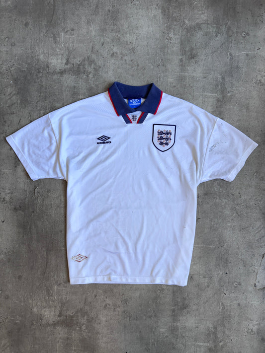 1993-94 England x Umbro Home Football Tee | Extra Large, Multicoloured