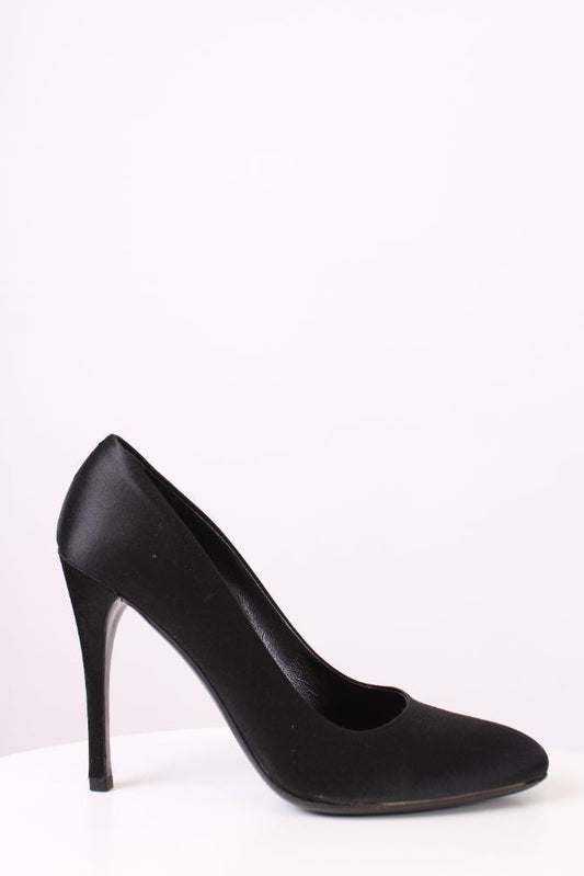 Prada Satin Heels Black 38 | UK 5, Black