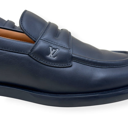 LOUIS VUITTON DANDY LEATHER LOAFER BLACK UK10 | UK 10, Black