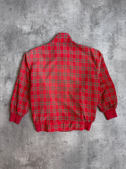1980's YvesSaintLaurent Tartan Check Harrington Jacket | Large, Multicoloured