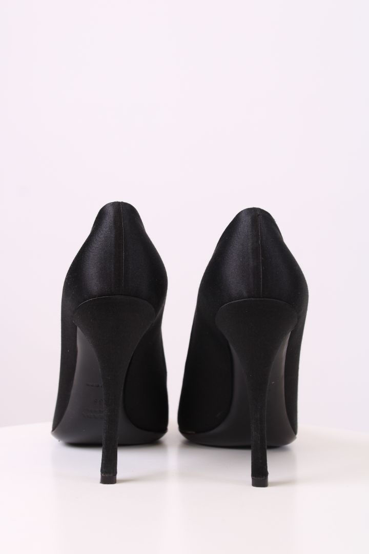 Prada Satin Heels Black 38 | UK 5, Black