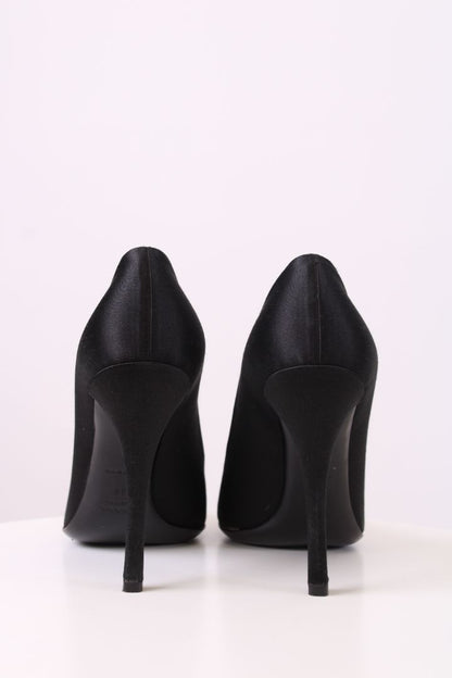 Prada Satin Heels Black 38 | UK 5, Black