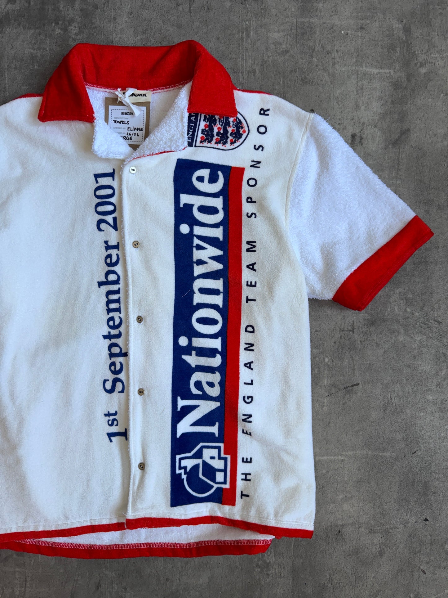 VT Rework: England x Germany Cloth SS Shirt | Large, Multicoloured
