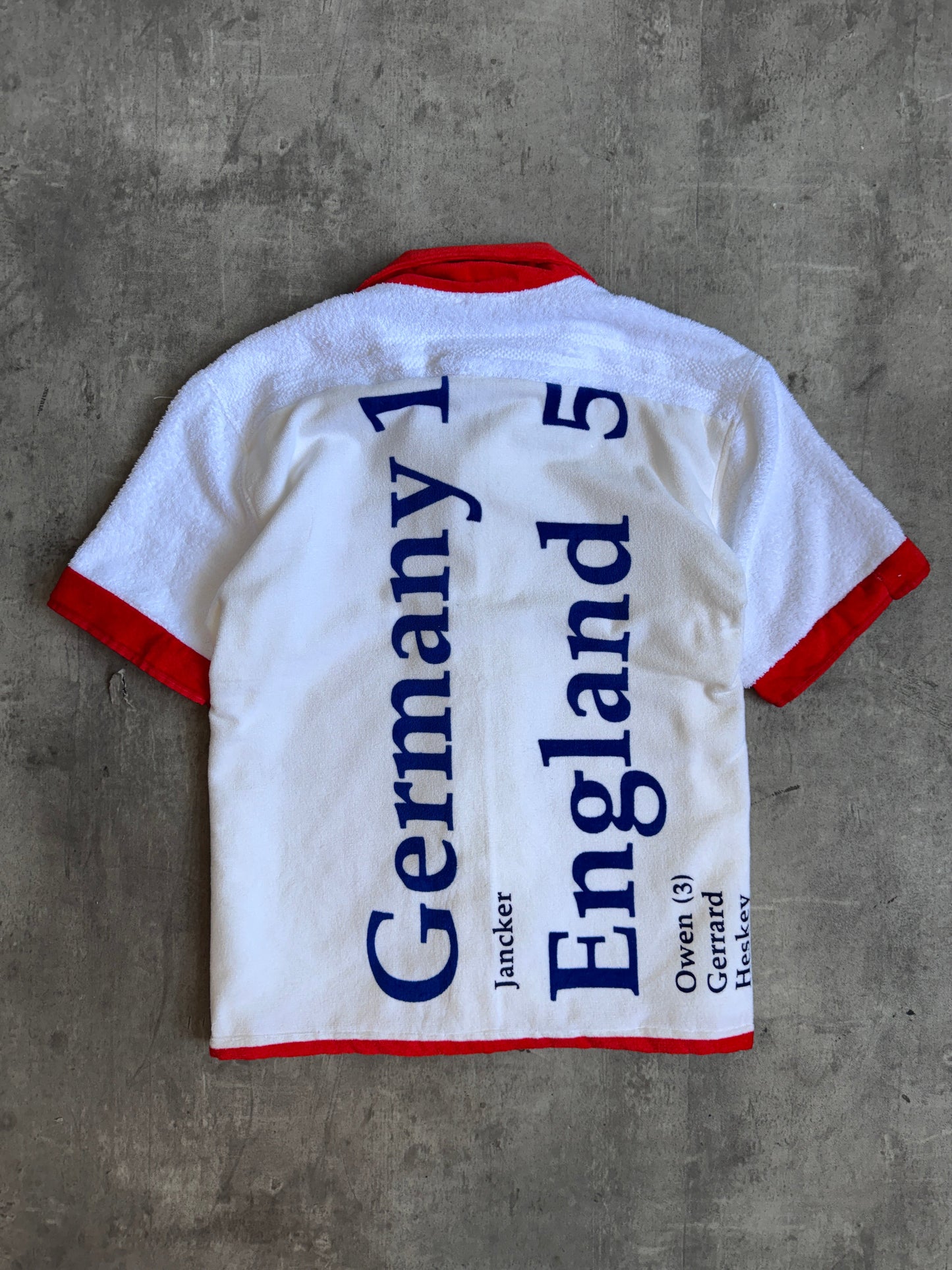 VT Rework: England x Germany Cloth SS Shirt | Large, Multicoloured