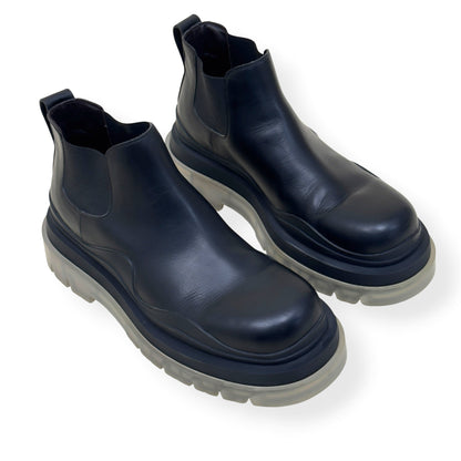 BOTTEGA VENETA TIRE CHELSEA BOOT BLACK 44 / UK10 | UK 10, Black