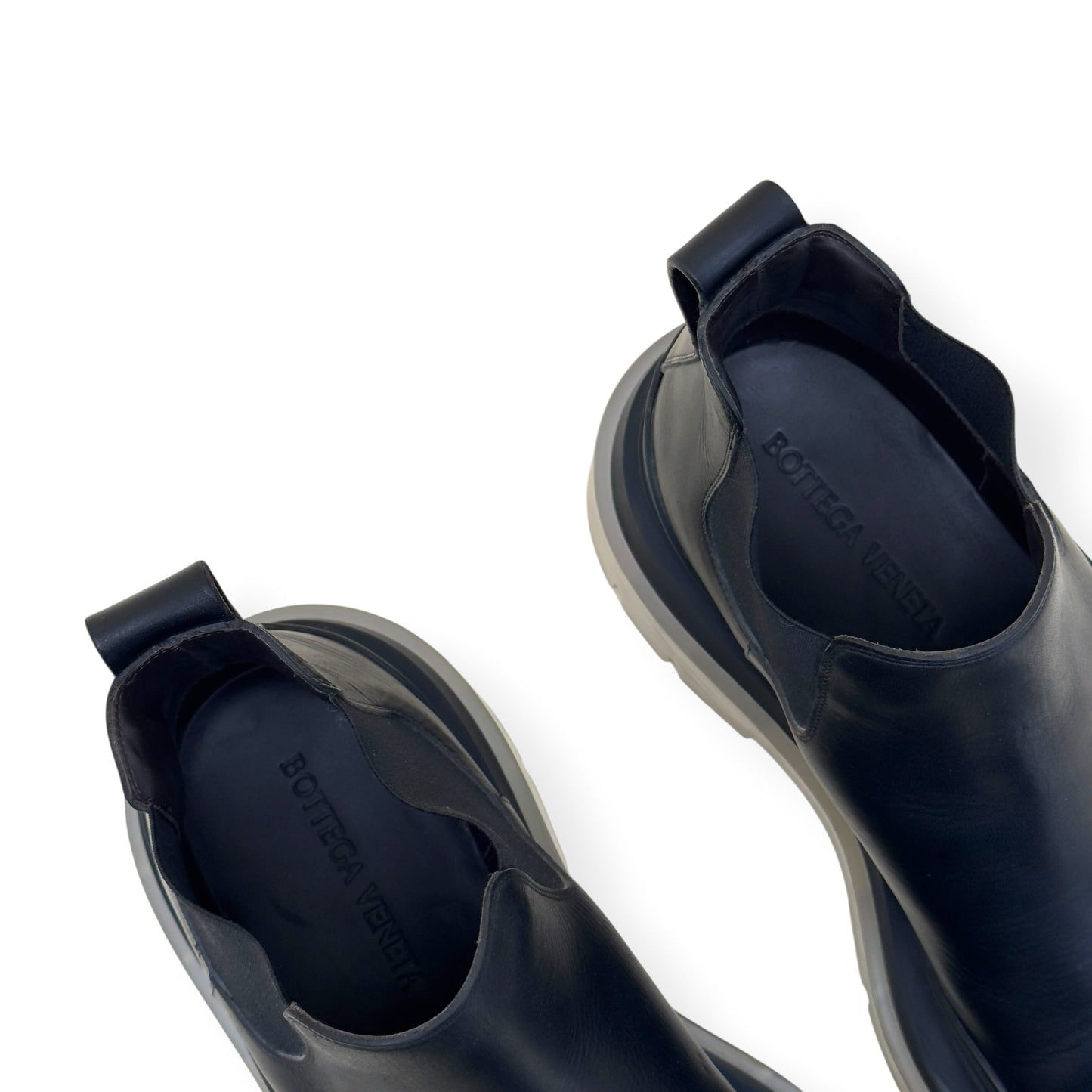 BOTTEGA VENETA TIRE CHELSEA BOOT BLACK 44 / UK10 | UK 10, Black