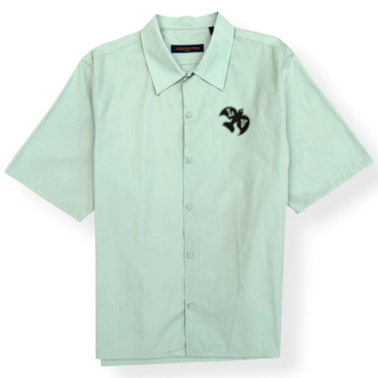 LOUIS VUITTON LV BIRD LOGO SHORT SLEEVE SHIRT MINT XXL | XXL, Mint Green