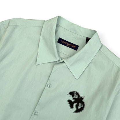 LOUIS VUITTON LV BIRD LOGO SHORT SLEEVE SHIRT MINT XXL | XXL, Mint Green