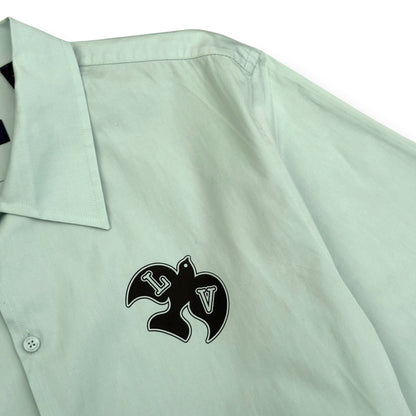 LOUIS VUITTON LV BIRD LOGO SHORT SLEEVE SHIRT MINT XXL | XXL, Mint Green