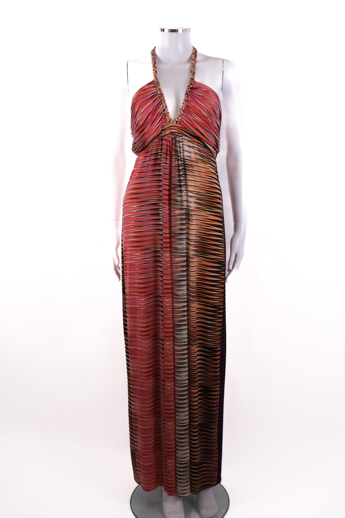 T Bags Los Angeles S/S Print Maxi Dress Orange/ Purple | O/S, Orange