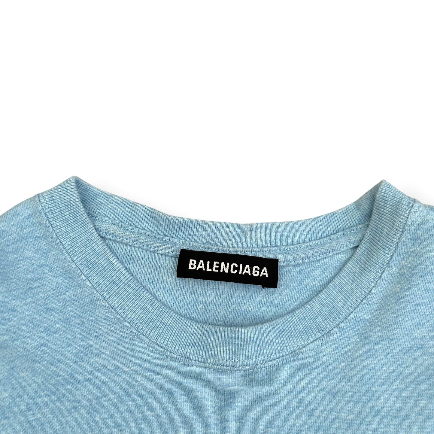 BALENCIAGA BB LOGO T-SHIRT LIGHT BLUE XL | XL, Blue