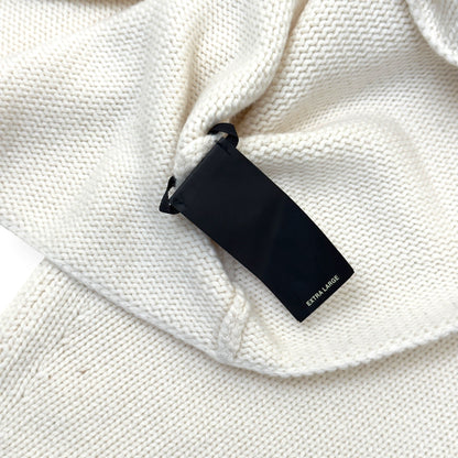 FEAR OF GOD MOCK NECK KNIT SWEATER CREAM XL | XL, Cream