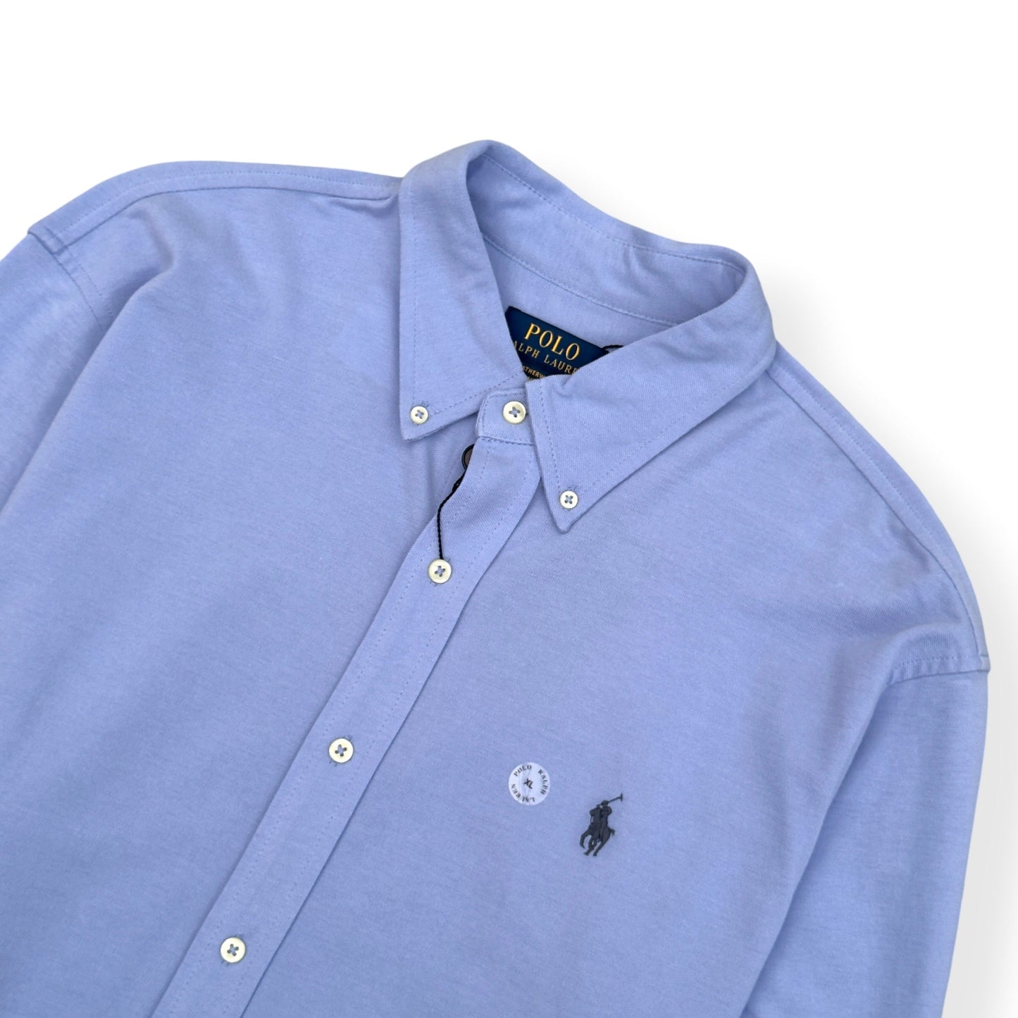 POLO RALPH LAUREN FEATHERWEIGHT MESH SHIRT BLUE XL | XL, Blue