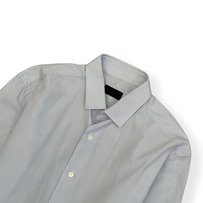 LANVIN STRIPED COTTON SHIRT BLUE 15.5 / M | Medium, Blue