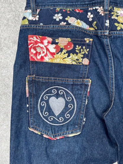 Japanese Denim Koi Embroidered Jeans