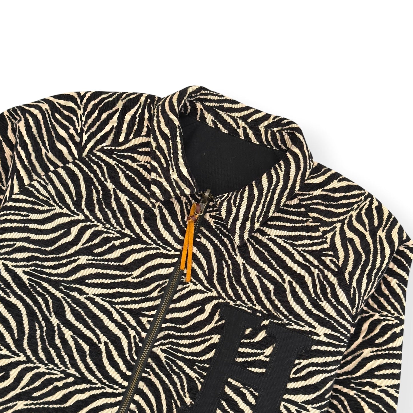 HONOR THE GIFT REVERSIBLE ZEBRA WORK JACKET BLACK M | Medium, Black