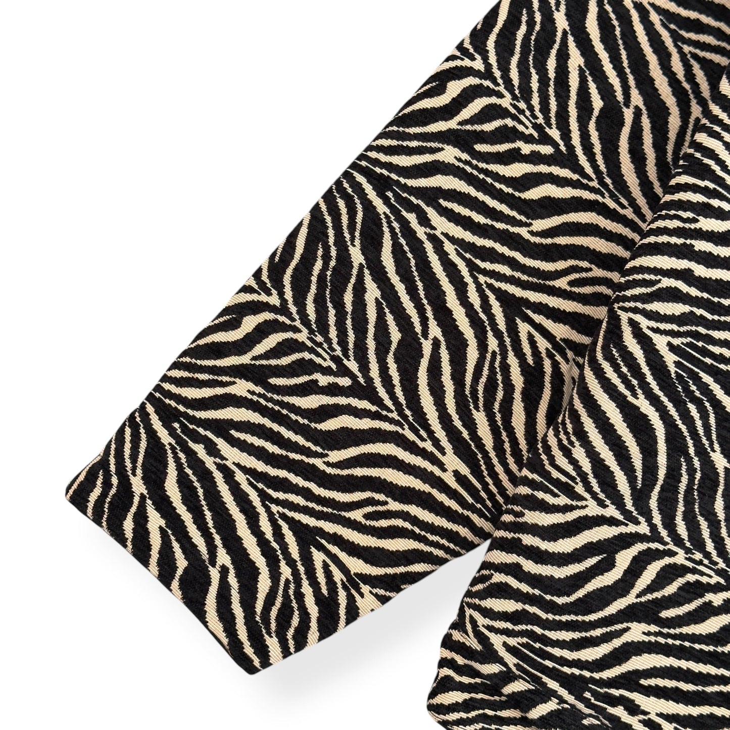 HONOR THE GIFT REVERSIBLE ZEBRA WORK JACKET BLACK M | Medium, Black