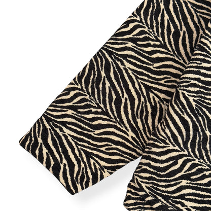 HONOR THE GIFT REVERSIBLE ZEBRA WORK JACKET BLACK M | Medium, Black